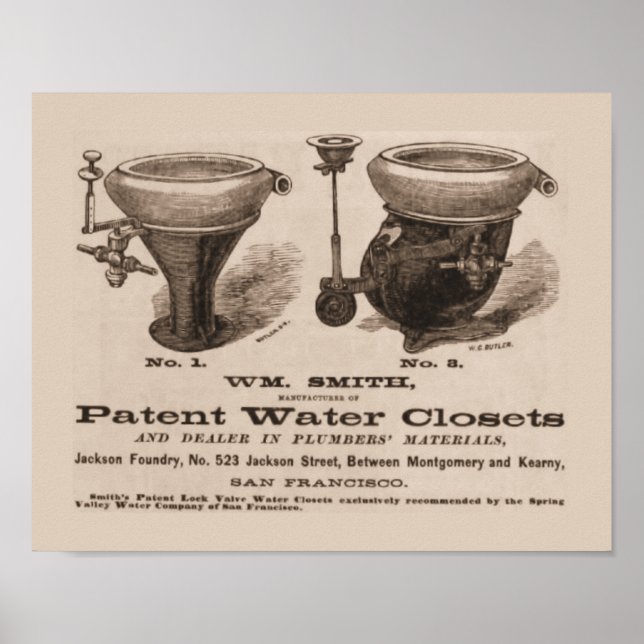 Vintage Toilet Poster (Front)