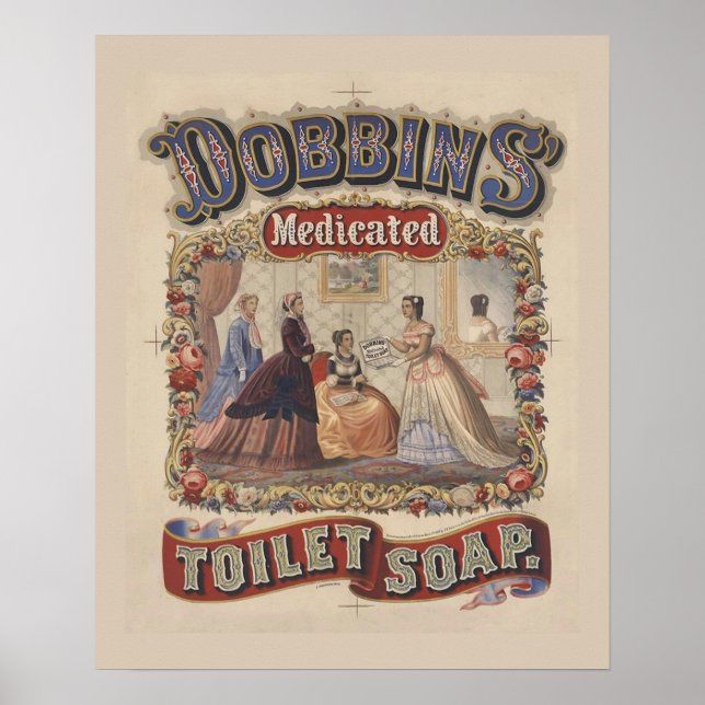 Vintage Toilet Soap Poster (Front)
