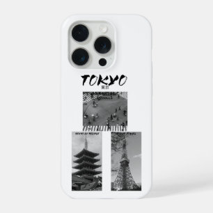 Vintage Tokyo Japanese Streetwear Black & White iPhone 15 Pro Case