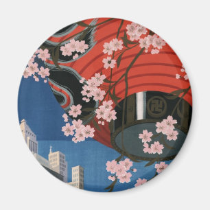 Vintage Tokyo travel Magnet