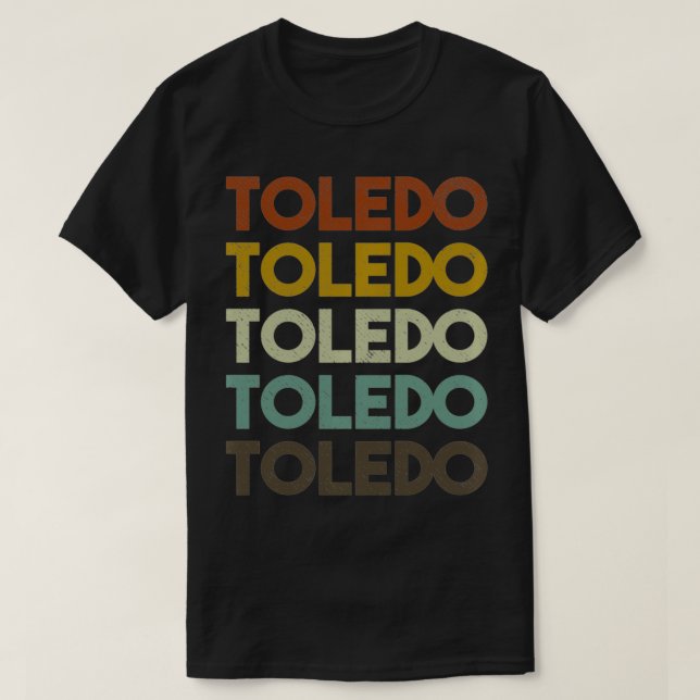 Vintage Toledo Ohio 80s Style Pullover  (Design Front)