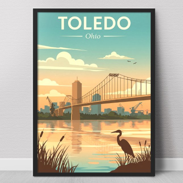Vintage Toledo Ohio Poster (Creator Uploaded)