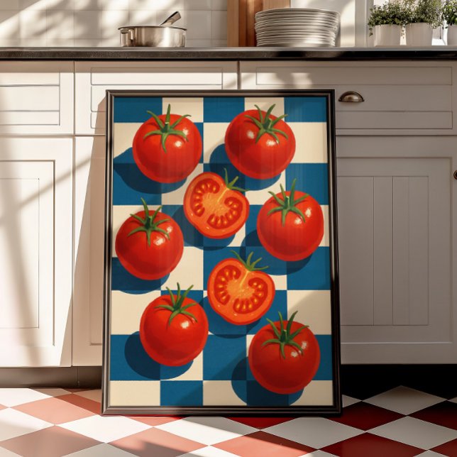 Vintage Tomato Kitchen Retro Wall Art Print (Creator Uploaded)