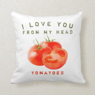 Vintage Tomato Quote Design - Cushion