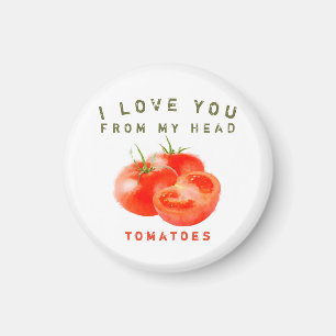 Vintage Tomato Quote Design -  Magnet