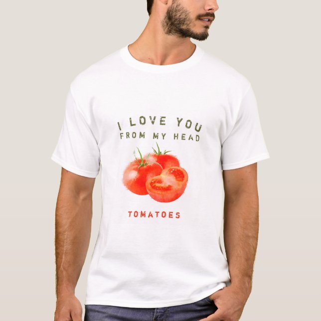 Vintage Tomato Quote Design - T-Shirt (Front)