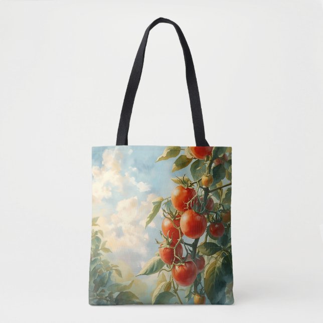 Vintage Tomatoes on a Vine Tote Bag (Front)