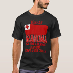 Vintage Tongan Grandma Tonga Flag For Mother S Day T-Shirt