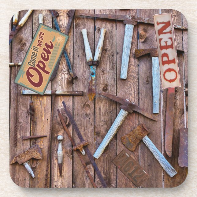 Vintage Tools Antique Tools Coaster (Front)