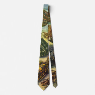 Vintage Tortoises and Sea Turtles by Ernst Haeckel Tie