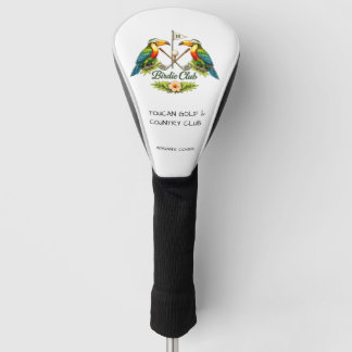 Vintage Toucan Birdie Club Personalised Golf Head Cover