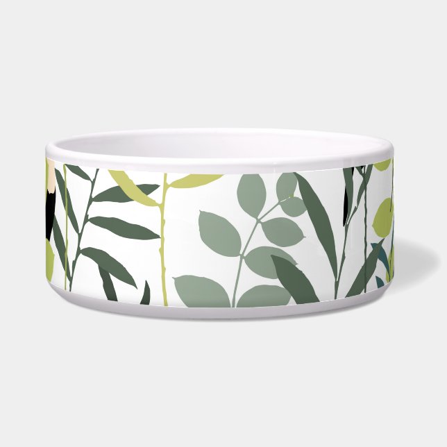 Vintage Toucans Green Leaves Pattern (Front)