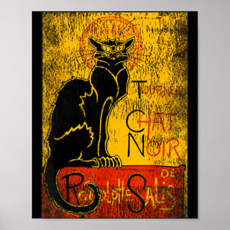 Vintage Tour du Chat Noir Black Cat For Halloween Poster