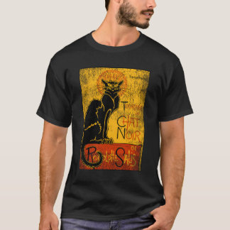 Vintage Tour Du Chat Noir Black Cat Gift For Hallo T-Shirt
