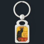 Vintage Tournée Du Chat Noir Theophile Steinlen Key Ring<br><div class="desc">Théophile Alexandre Steinlen Le Chat Noir Le Chat Noir was a nineteenth-century entertainment establishment, in the bohemian Montmartre district of Paris. Théophile Steinlen's 1896 Art Nouveau poster illustration is an advertisement for a tour to other cities of the Le Chat Noir's troupe of cabaret entertainers. Théophile Alexandre Steinlen was a...</div>