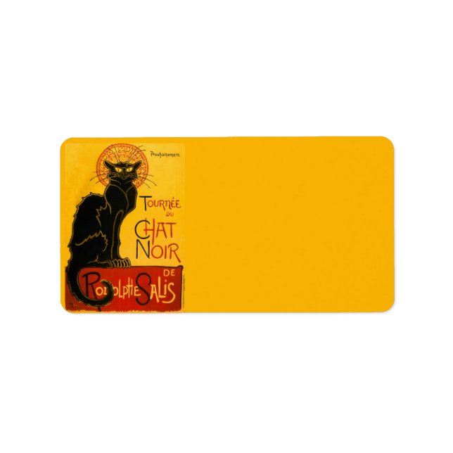 Vintage Tournée Du Chat Noir Theophile Steinlen Label (Front)