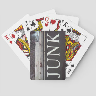 Vintage Tow Truck JUNK SIGN Playing Cards