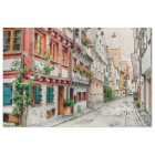 Vintage Town Downtown Decoupage Tissue Paper