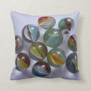 Vintage Toy Cat's Eye Marbles Cushion