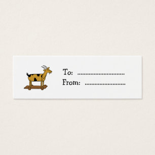 Vintage Toy Goat Custom Gift Tag Business Card