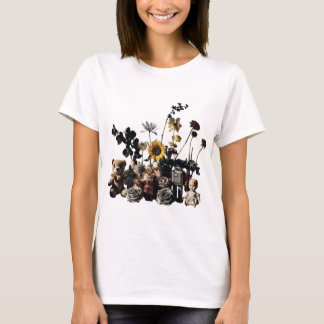 Vintage Toys and Flowers Still Life T-Shirt