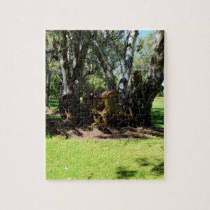 Vintage Tractor At The River, Jigsaw Puzzle