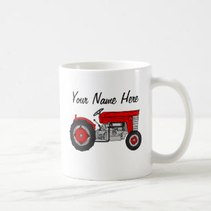 Vintage Tractor Custom Mug Gift For Farmer