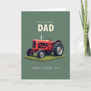 Vintage Tractor Fathers Day Card