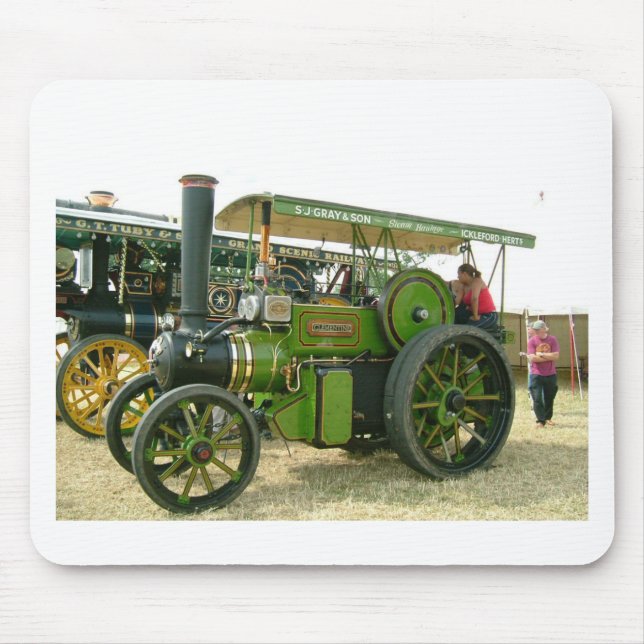 vintage tractor mouse pad (Front)