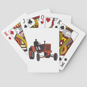 Vintage Tractor Playing Cards