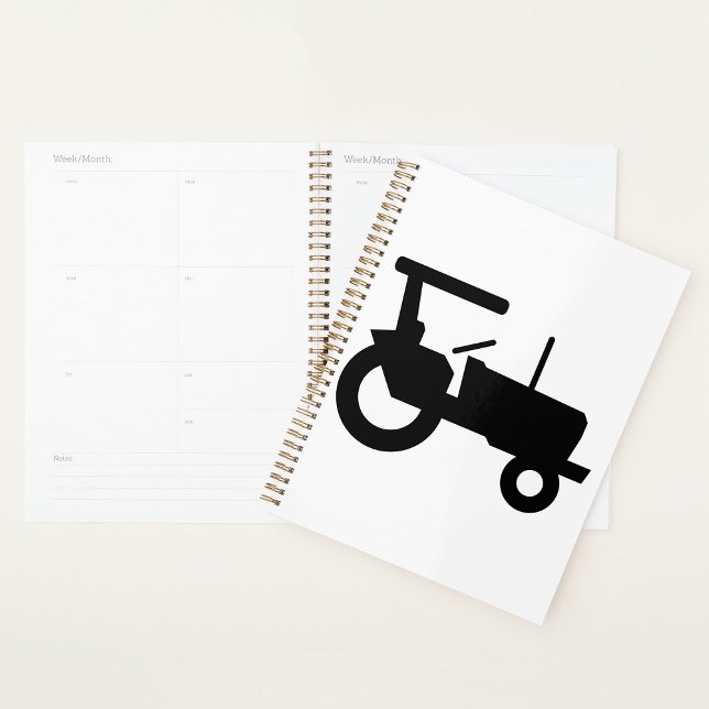 Vintage Tractor Silhouette Farm Equipment Icon  Planner (Creator Uploaded)