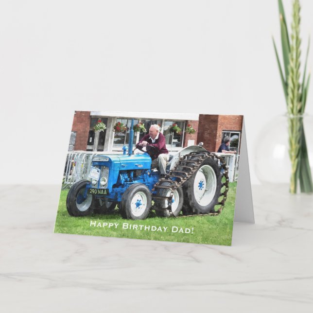 VINTAGE TRACTORS CARD (Front)