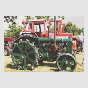 VINTAGE TRACTORS TISSUE PAPER