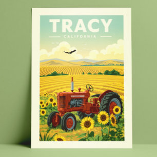 Vintage Tracy California Postcard