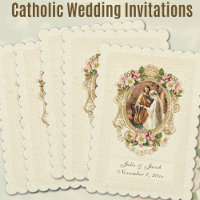 Vintage Traditional Catholic Church Wedding