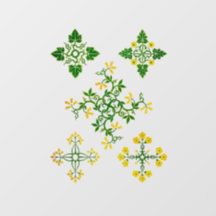 Vintage Traditional Folk Art Design #2 Wall Decal