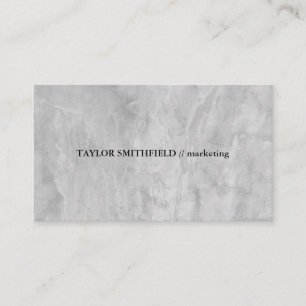 Vintage Traditional Professional Concrete Simple Business Card