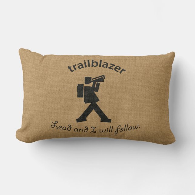 Vintage Trailblazer Lumbar Pillow (Front)