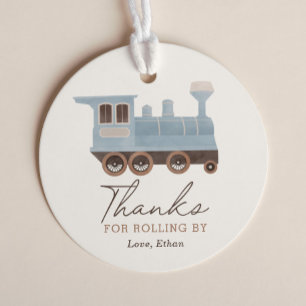 Vintage Train Birthday Party Favour Tags