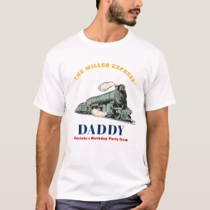 Vintage Train Daddy Birthday T-Shirt