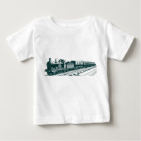 Vintage Train - Dark Green