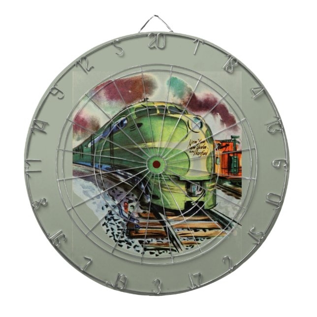Vintage Train Dart Board (Front)