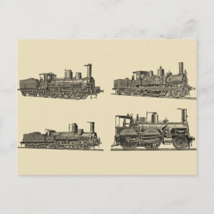 Vintage Train Locomotive Industrial Collector Postcard