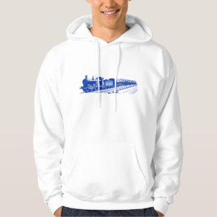 Vintage Train - Navy Hoodie