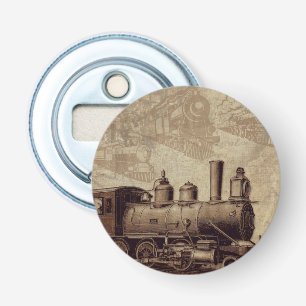 Vintage train railroad bottle opener