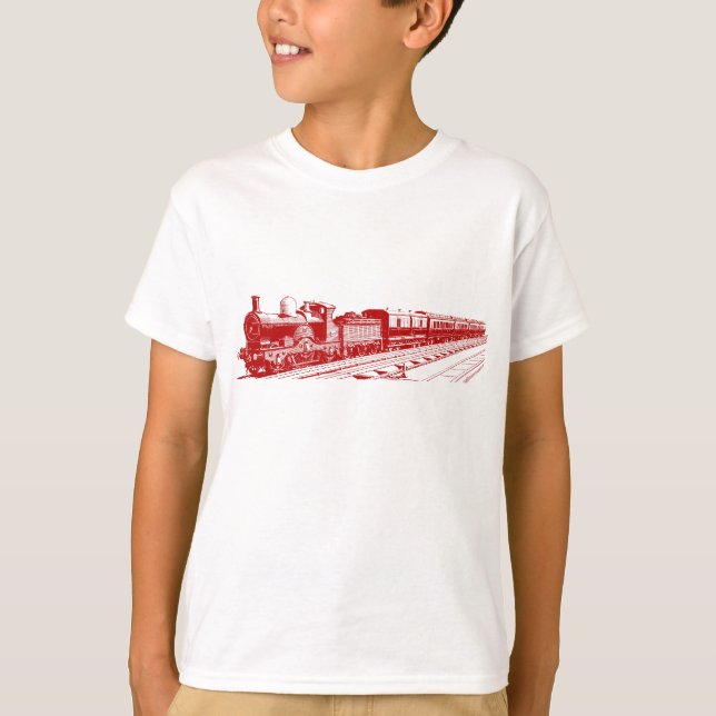 Vintage Train - Ruby T-Shirt (Front)