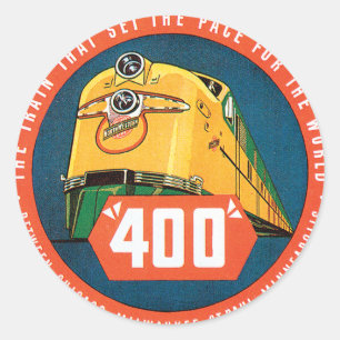 Vintage Train Stickers