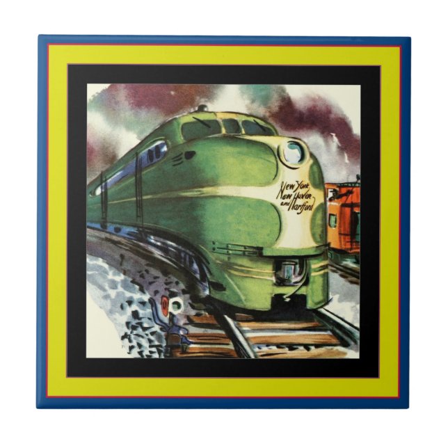 Vintage Train Tile (Front)