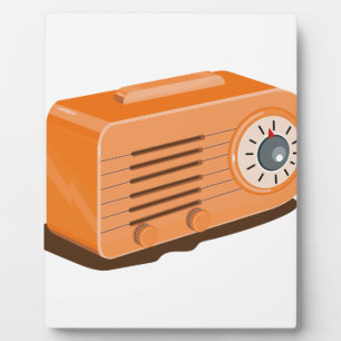 Vintage Transistor Radio Retro Plaque
