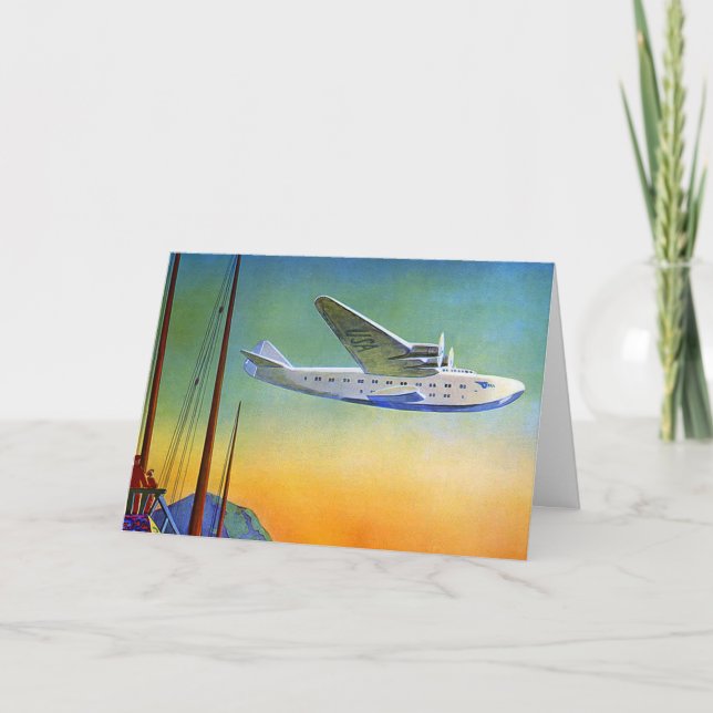 Vintage Transpacific Travel Card (Front)